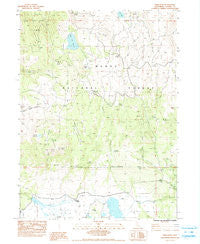 Dixie Peak California Historical topographic map, 1:24000 scale, 7.5 X 7.5 Minute, Year 1983