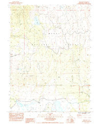 Dixie Peak California Historical topographic map, 1:24000 scale, 7.5 X 7.5 Minute, Year 1983