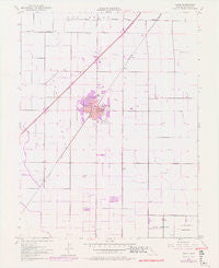 Dixon California Historical topographic map, 1:24000 scale, 7.5 X 7.5 Minute, Year 1952