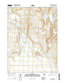 Dodge Reservoir California Current topographic map, 1:24000 scale, 7.5 X 7.5 Minute, Year 2015
