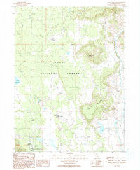 Donica Mountain California Historical topographic map, 1:24000 scale, 7.5 X 7.5 Minute, Year 1990
