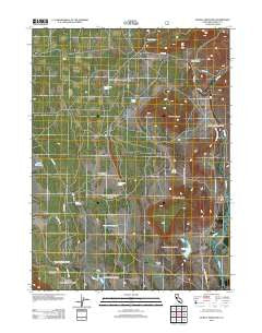 Donica Mountain California Historical topographic map, 1:24000 scale, 7.5 X 7.5 Minute, Year 2012