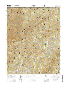 Dorrington California Current topographic map, 1:24000 scale, 7.5 X 7.5 Minute, Year 2015