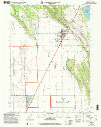 Dorris California Historical topographic map, 1:24000 scale, 7.5 X 7.5 Minute, Year 2001