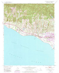 Dos Pueblos Canyon California Historical topographic map, 1:24000 scale, 7.5 X 7.5 Minute, Year 1951