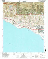 Dos Pueblos Canyon California Historical topographic map, 1:24000 scale, 7.5 X 7.5 Minute, Year 1995