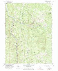 Dos Rios California Historical topographic map, 1:24000 scale, 7.5 X 7.5 Minute, Year 1967