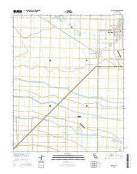 Dos Palos California Current topographic map, 1:24000 scale, 7.5 X 7.5 Minute, Year 2015