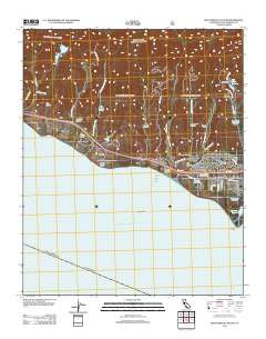 Dos Pueblos Canyon California Historical topographic map, 1:24000 scale, 7.5 X 7.5 Minute, Year 2012