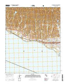 Dos Pueblos Canyon California Current topographic map, 1:24000 scale, 7.5 X 7.5 Minute, Year 2015