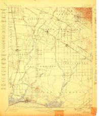 Downey California Historical topographic map, 1:62500 scale, 15 X 15 Minute, Year 1899