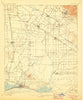 Downey California Historical topographic map, 1:62500 scale, 15 X 15 Minute, Year 1902