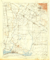 Downey California Historical topographic map, 1:62500 scale, 15 X 15 Minute, Year 1902