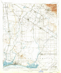 Downey California Historical topographic map, 1:62500 scale, 15 X 15 Minute, Year 1902