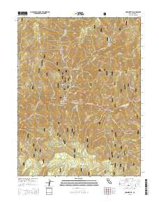 Downieville California Current topographic map, 1:24000 scale, 7.5 X 7.5 Minute, Year 2015