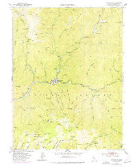 Downieville California Historical topographic map, 1:24000 scale, 7.5 X 7.5 Minute, Year 1951