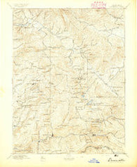Downieville California Historical topographic map, 1:125000 scale, 30 X 30 Minute, Year 1895