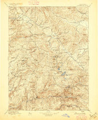 Downieville California Historical topographic map, 1:125000 scale, 30 X 30 Minute, Year 1896
