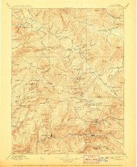 Downieville California Historical topographic map, 1:125000 scale, 30 X 30 Minute, Year 1897