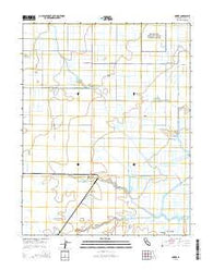 Dozier California Current topographic map, 1:24000 scale, 7.5 X 7.5 Minute, Year 2015