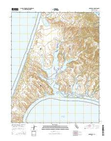 Drakes Bay California Current topographic map, 1:24000 scale, 7.5 X 7.5 Minute, Year 2015