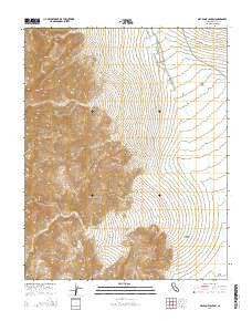 Dry Bone Canyon California Current topographic map, 1:24000 scale, 7.5 X 7.5 Minute, Year 2015