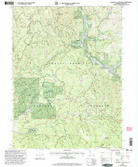 Dubakella Mountain California Historical topographic map, 1:24000 scale, 7.5 X 7.5 Minute, Year 1998