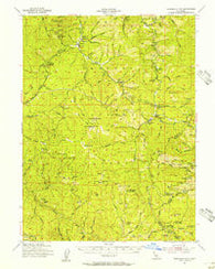 Dubakella Mtn California Historical topographic map, 1:62500 scale, 15 X 15 Minute, Year 1954