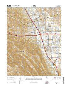 Dublin California Current topographic map, 1:24000 scale, 7.5 X 7.5 Minute, Year 2015
