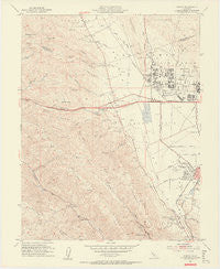 Dublin California Historical topographic map, 1:24000 scale, 7.5 X 7.5 Minute, Year 1953