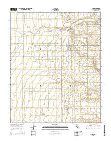 Ducor California Current topographic map, 1:24000 scale, 7.5 X 7.5 Minute, Year 2015
