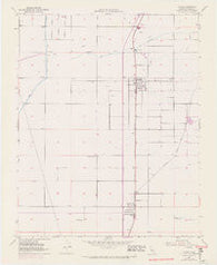 Ducor California Historical topographic map, 1:24000 scale, 7.5 X 7.5 Minute, Year 1952