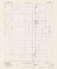 Ducor California Historical topographic map, 1:24000 scale, 7.5 X 7.5 Minute, Year 1952