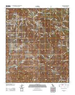 Dulzura California Historical topographic map, 1:24000 scale, 7.5 X 7.5 Minute, Year 2012