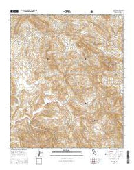 Dulzura California Current topographic map, 1:24000 scale, 7.5 X 7.5 Minute, Year 2015