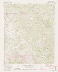 Dulzura California Historical topographic map, 1:24000 scale, 7.5 X 7.5 Minute, Year 1972