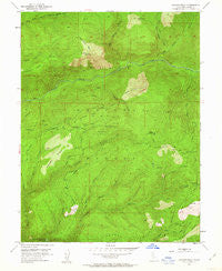 Duncan Peak California Historical topographic map, 1:24000 scale, 7.5 X 7.5 Minute, Year 1952