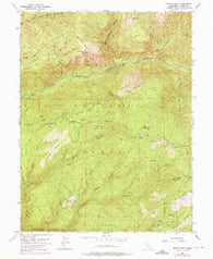 Duncan Peak California Historical topographic map, 1:24000 scale, 7.5 X 7.5 Minute, Year 1952