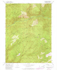 Duncan Peak California Historical topographic map, 1:24000 scale, 7.5 X 7.5 Minute, Year 1952