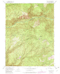 Duncan Peak California Historical topographic map, 1:24000 scale, 7.5 X 7.5 Minute, Year 1952