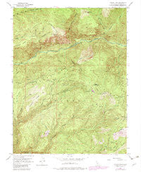 Duncan Peak California Historical topographic map, 1:24000 scale, 7.5 X 7.5 Minute, Year 1952