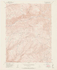 Duncan Peak California Historical topographic map, 1:24000 scale, 7.5 X 7.5 Minute, Year 1952