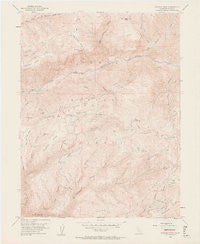 Duncan Peak California Historical topographic map, 1:24000 scale, 7.5 X 7.5 Minute, Year 1952