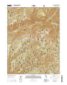 Duncan Peak California Current topographic map, 1:24000 scale, 7.5 X 7.5 Minute, Year 2015