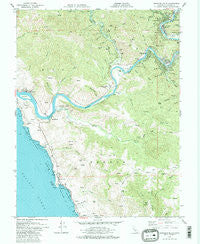 Duncans Mills California Historical topographic map, 1:24000 scale, 7.5 X 7.5 Minute, Year 1979