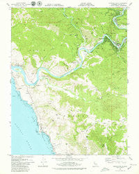 Duncans Mills California Historical topographic map, 1:24000 scale, 7.5 X 7.5 Minute, Year 1979