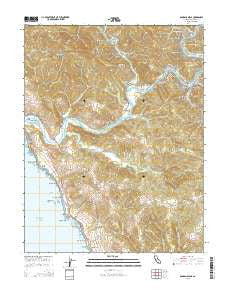 Duncans Mills California Current topographic map, 1:24000 scale, 7.5 X 7.5 Minute, Year 2015