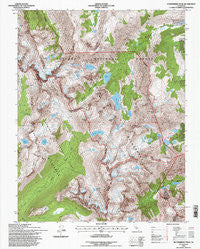 Dunderberg Peak California Historical topographic map, 1:24000 scale, 7.5 X 7.5 Minute, Year 1994