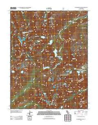 Dunderberg Peak California Historical topographic map, 1:24000 scale, 7.5 X 7.5 Minute, Year 2012
