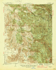 Dunlap California Historical topographic map, 1:62500 scale, 15 X 15 Minute, Year 1944